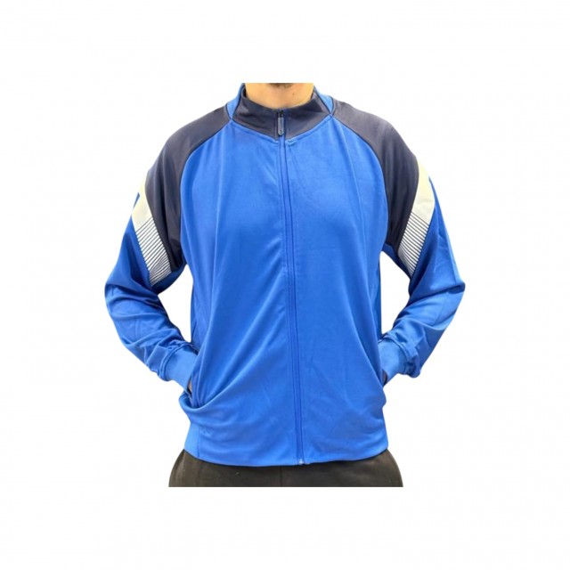 Campera Acetato Importada Azul Francia