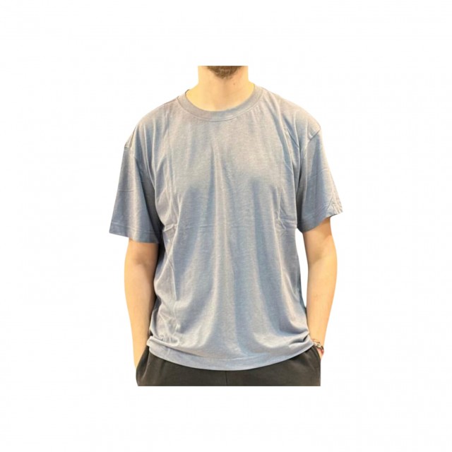 Remera Manga Corta Importada Gris Melange