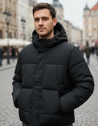 Campera Abrigo Hombre Importada Negro