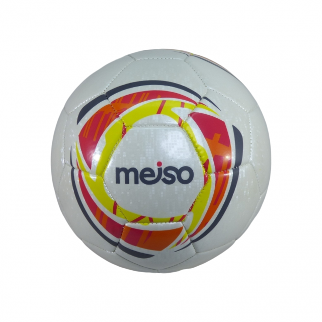 Pelota de Fútbol Meiso Blanco Rojo