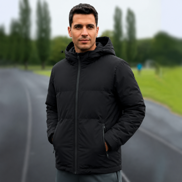 Campera abrigo Hombre Importada Negro
