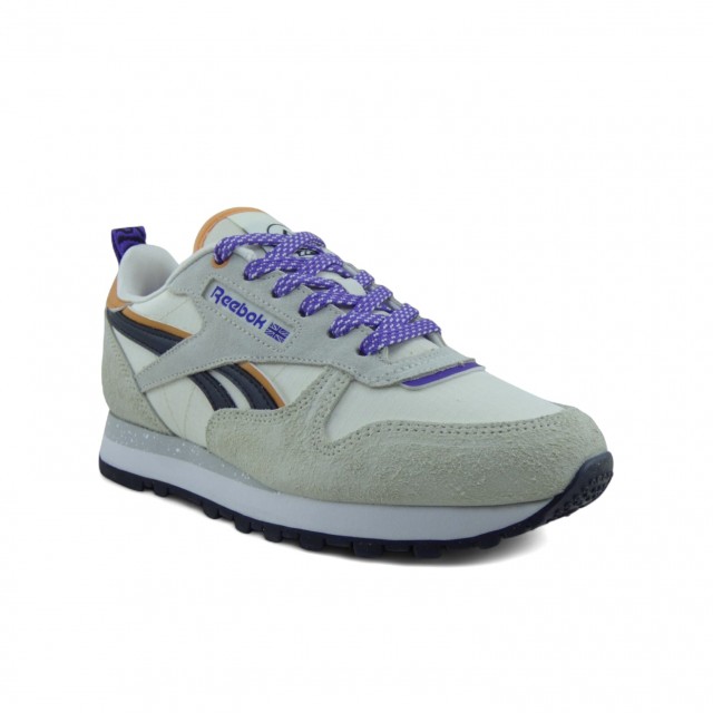 Reebok Classic Leather Mujer Blanco Violeta