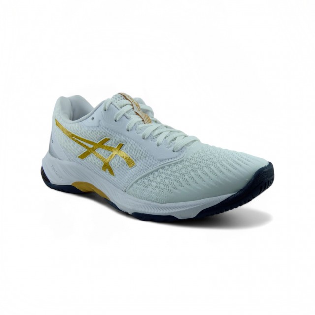 Asics Netburner Ballistic FF 3 Blanco/Oro