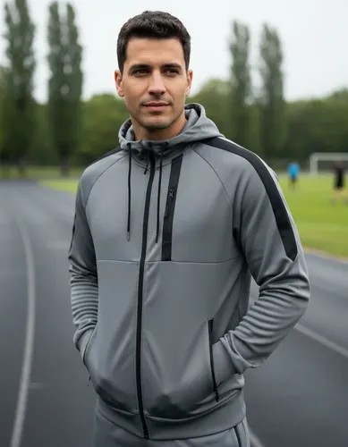 Conjunto Campera con Pantalón Importada Gris/Negro