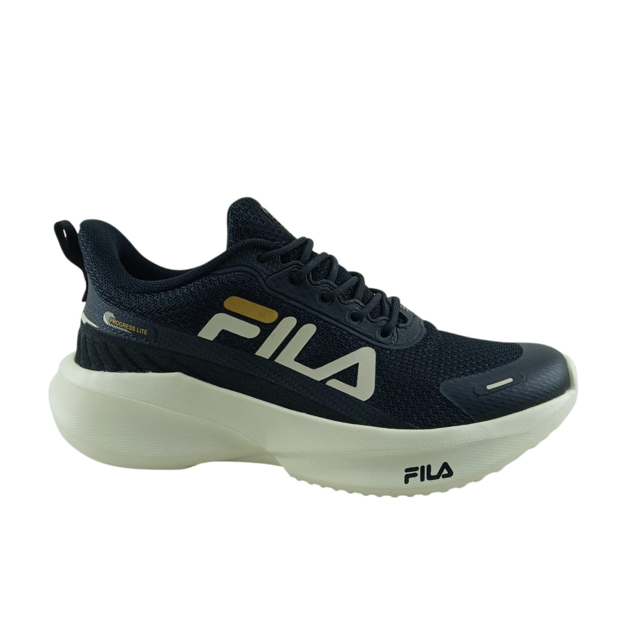 Fila Progress Negro/Blanco/Oro