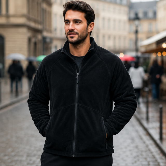 Campera Micropolar Muntaz Negro